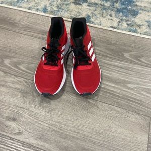 Adidas new red, white, & black shoes never wore